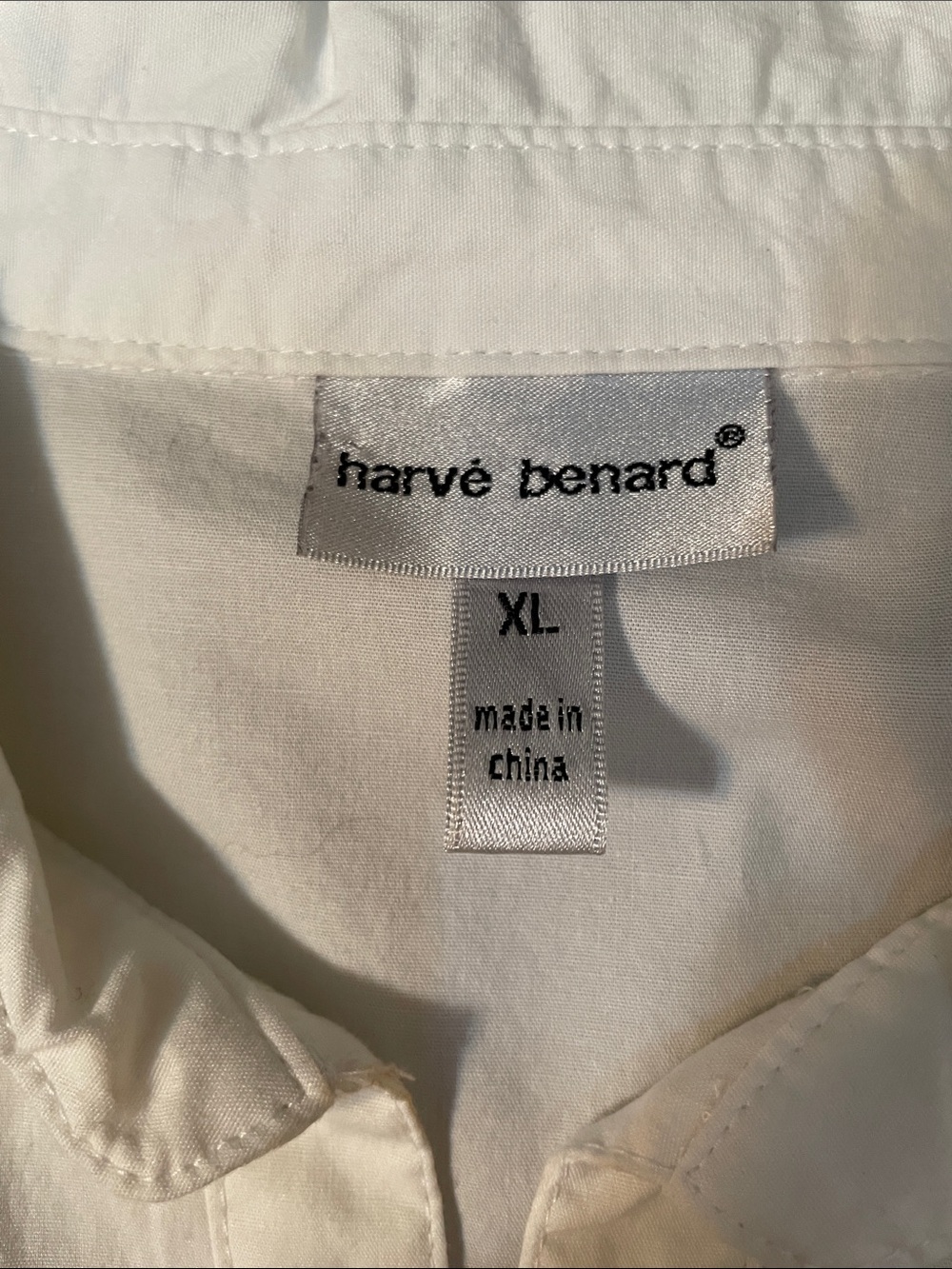 Gently used harve benard White Casual Button-Down Shirt - Picture 5 of 5